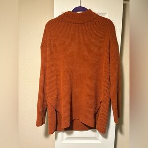 NWOT A New Day waffle knit burnt orange sweater